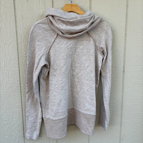 Free People Beach Cocoon Cowl Neck Sweater Women's XS/S Oatmeal Pullover Comfort - Picture 6 of 8